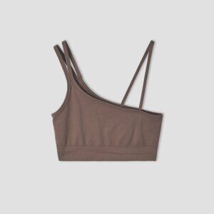 Filippa K Asymmetric crop top in burnt rose Size XS/S